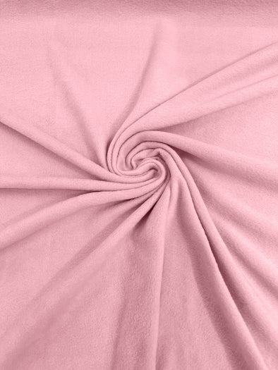 Pink Solid Polar Fleece Fabric Sold by the yard 60"Wide|Antipilling 245GSM |Medium Soft Weight| Blanket Supply,DIY, Decor,Baby Blanket