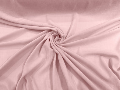 Pink Cotton Gauze Fabric Wide Crinkled Lightweight Sold by The Yard