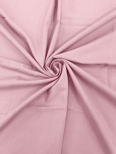 Pink Medium Weight Natural Linen Fabric/50"Wide/Clothing