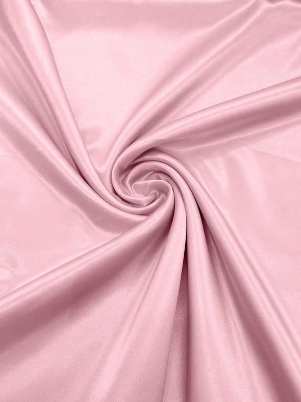 Pink Crepe Back Satin Bridal Fabric Draper/Prom/Wedding/58" Inches Wide Japan Quality