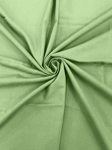 Pistachio Green Medium Weight Natural Linen Fabric/50"Wide/Clothing