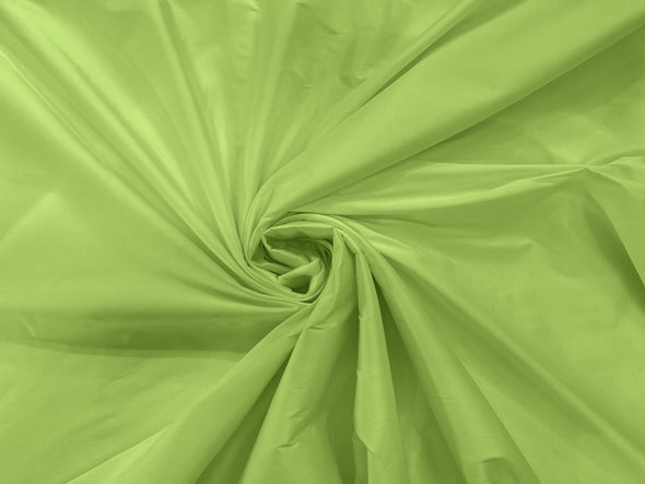 Pistachio 100% Polyester Imitation Silk Taffeta Fabric 55" Wide/Costume/Dress/Cosplay/Wedding