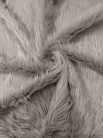 Platinum Long Pile Soft Faux Fur Fabric for Fur suit, Cosplay Costume, Photo Prop, Trim, Throw Pillow, Crafts.