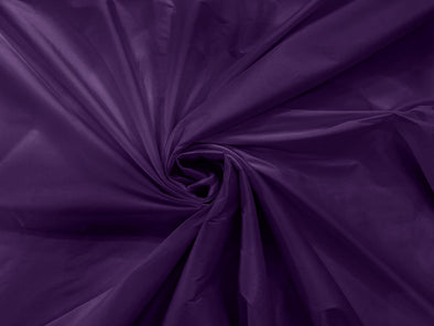 Plum 100% Polyester Imitation Silk Taffeta Fabric 55" Wide/Costume/Dress/Cosplay/Wedding