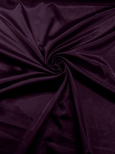 Plum Light Weight Silky Stretch Charmeuse Satin Fabric/60" Wide/Cosplay.