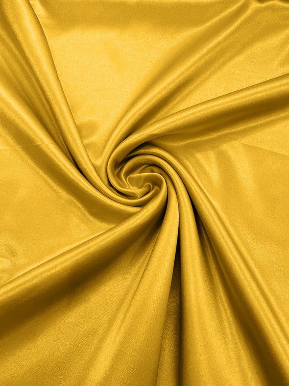 Pride Yellow Crepe Back Satin Bridal Fabric Draper/Prom/Wedding/58" Inches Wide Japan Quality