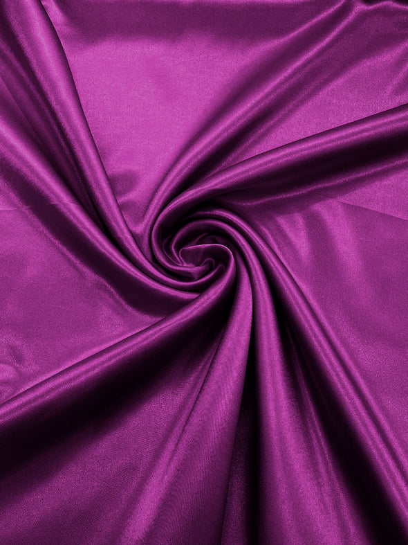 Pucci Fuchsia Crepe Back Satin Bridal Fabric Draper/Prom/Wedding/58" Inches Wide Japan Quality
