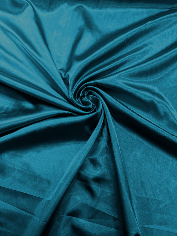 Pucci Teal Light Weight Silky Stretch Charmeuse Satin Fabric/60" Wide/Cosplay.