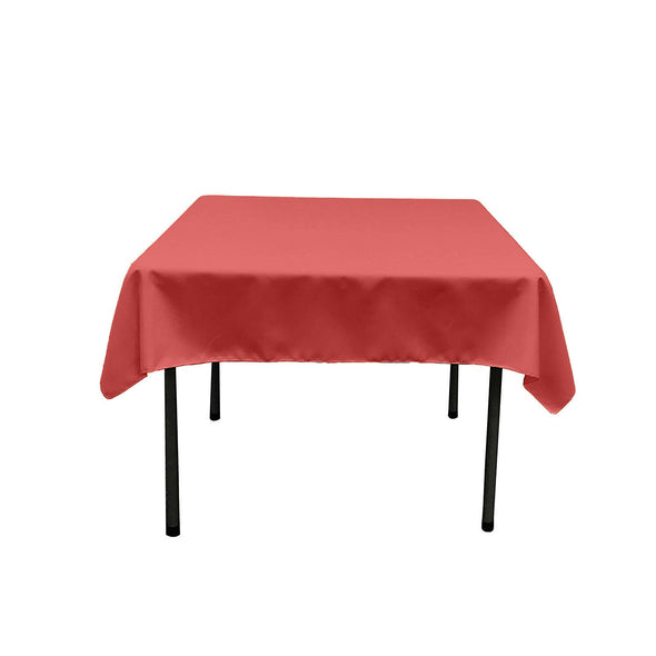 Pucci Coral Square Polyester Poplin Table Overlay - Diamond. Choose Size Below