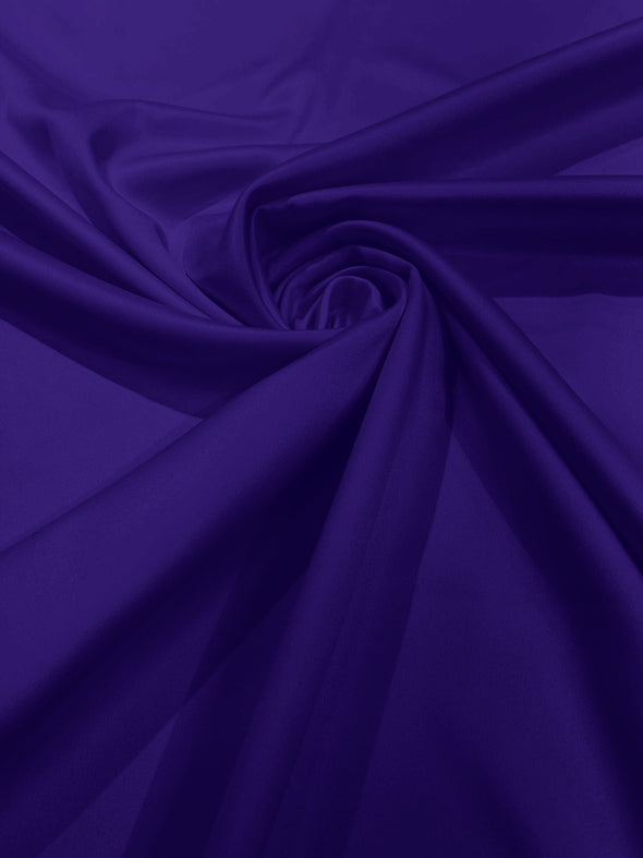 Purple Matte L'Amour Satin (Peau de Soie) Duchess Fabric Bridesmaid Dress 58"-60" Wide Costume/Wedding