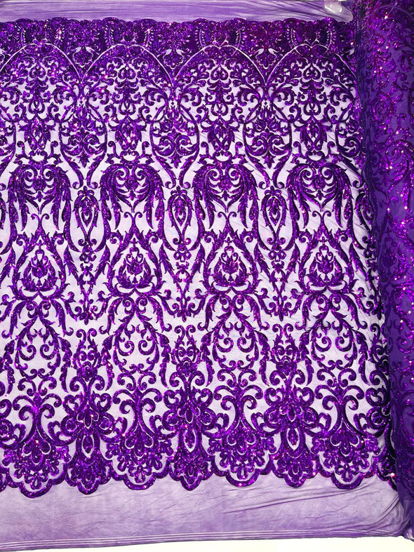 KING DAMASK SEQUIN (By The Yard)