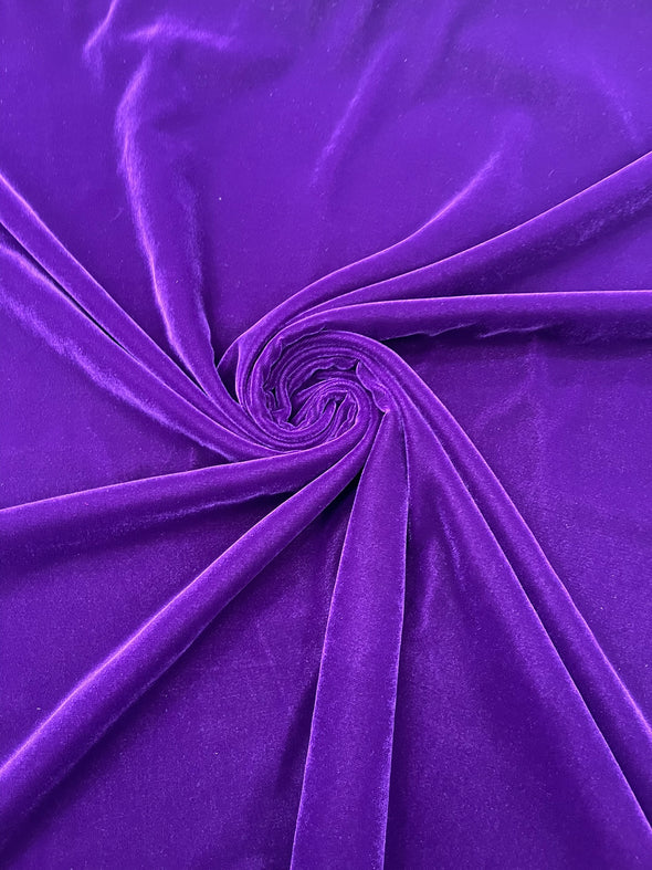 Purple Micro Velvet Fabric/54 Wide /Sold By The Yard.