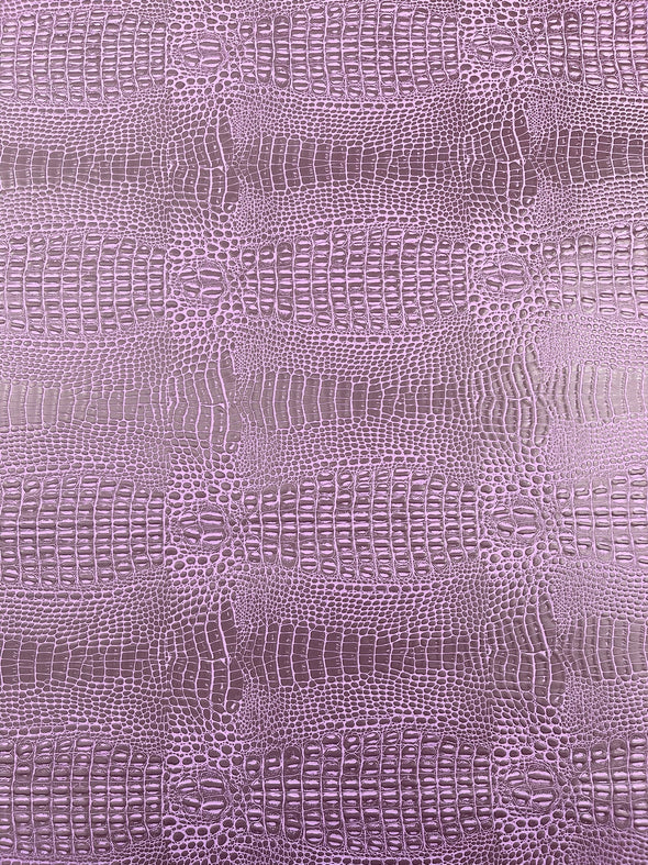 Crocodile Marine Vinyl 2 Tone Upholstery, Crocodile Skin Texture Faux Leather PVC Vinyl, 54" Wide.