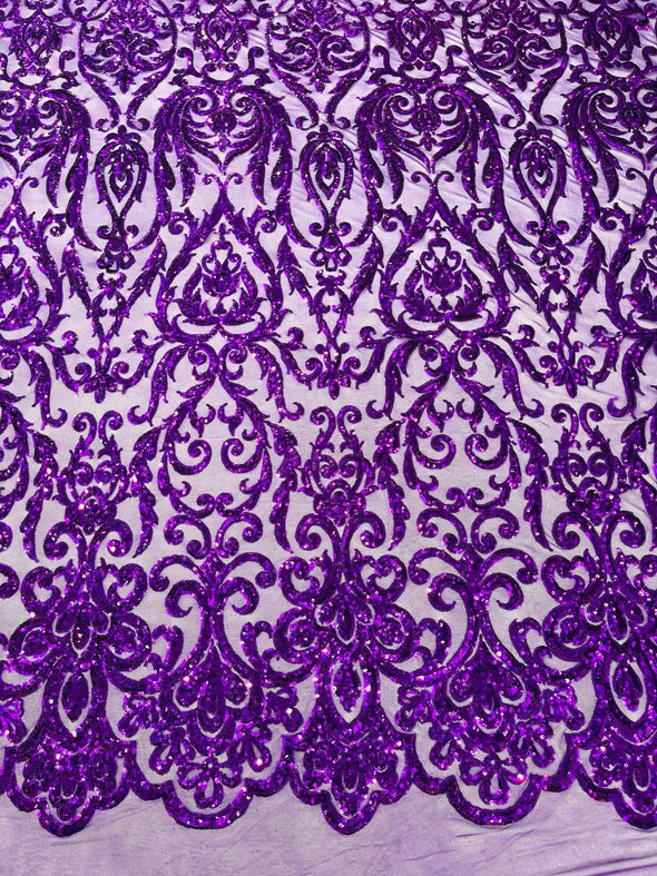 KING DAMASK SEQUIN (By The Yard)