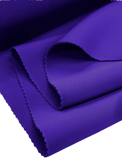 Purple Neoprene Scuba Super Techno Fabric, 2mm Thick, Solid Colors, Sold by The Yard.