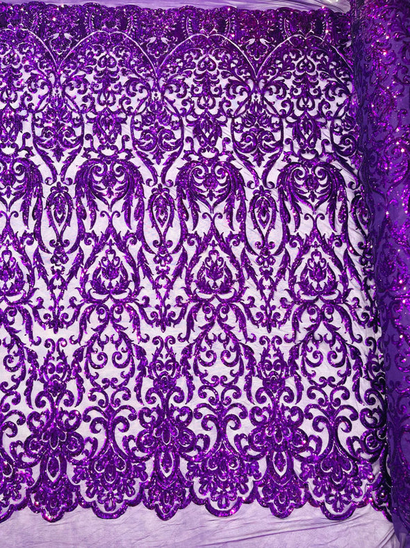 KING DAMASK SEQUIN (By The Yard)