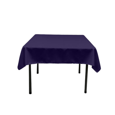Purple Square Polyester Poplin Table Overlay - Diamond. Choose Size Below