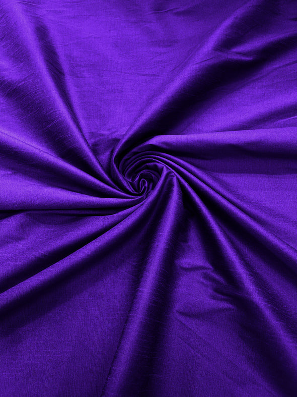 Purple  Polyester Dupioni Faux Silk Fabric/ 55” Wide/Wedding Fabric/Home Décor.