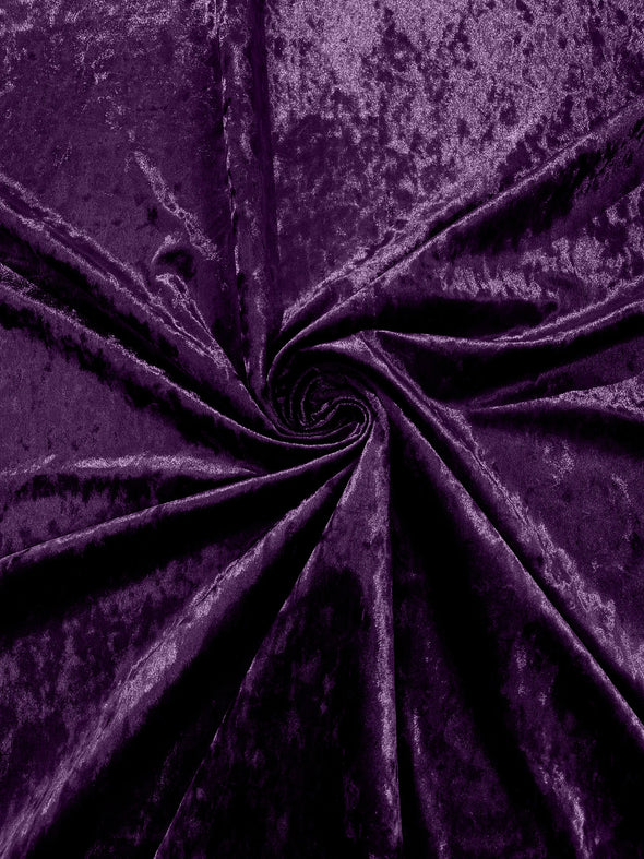 Purple Crushed Velvet Fabric/58 Inches Wide/Cosplays.