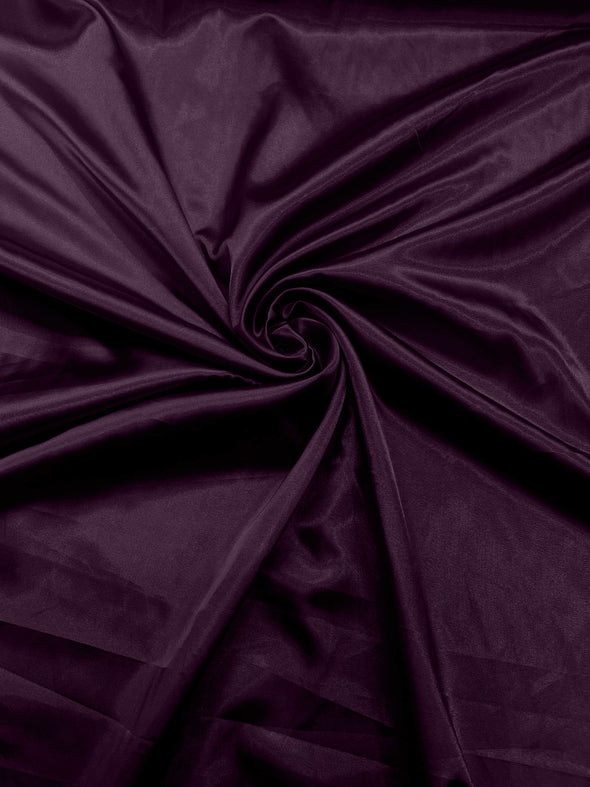 Raisin Light Weight Silky Stretch Charmeuse Satin Fabric/60" Wide/Cosplay.