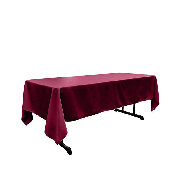 Raspberry Rectangular Polyester Poplin Tablecloth / Party supply