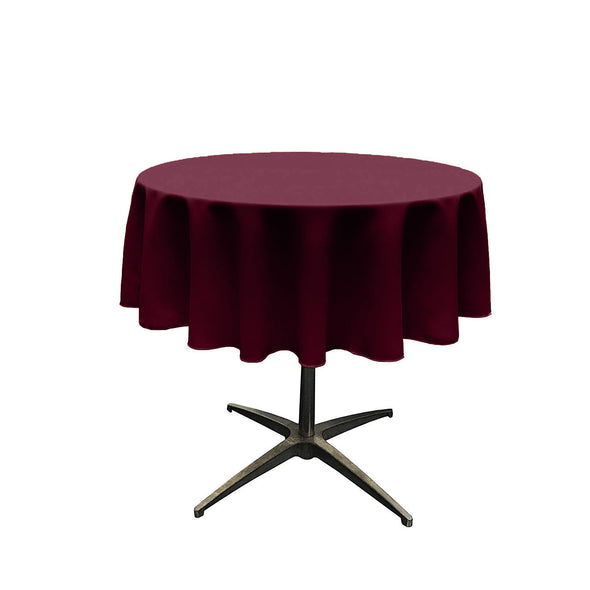 Raspberry Solid Round Polyester Poplin Tablecloth Seamless