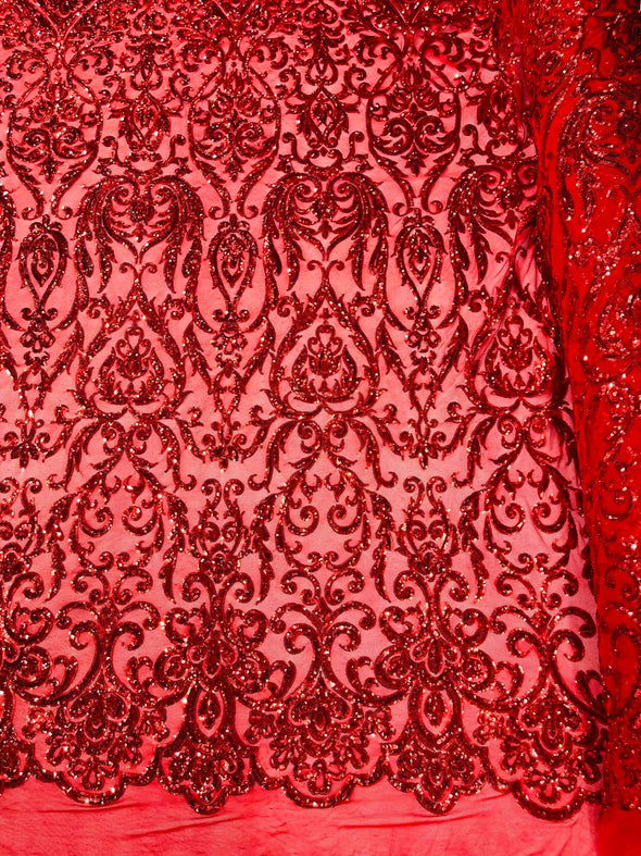 KING DAMASK SEQUIN (By The Yard)