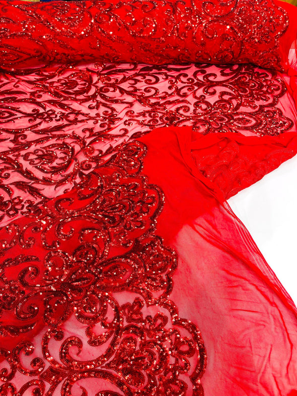 KING DAMASK SEQUIN (By The Yard)