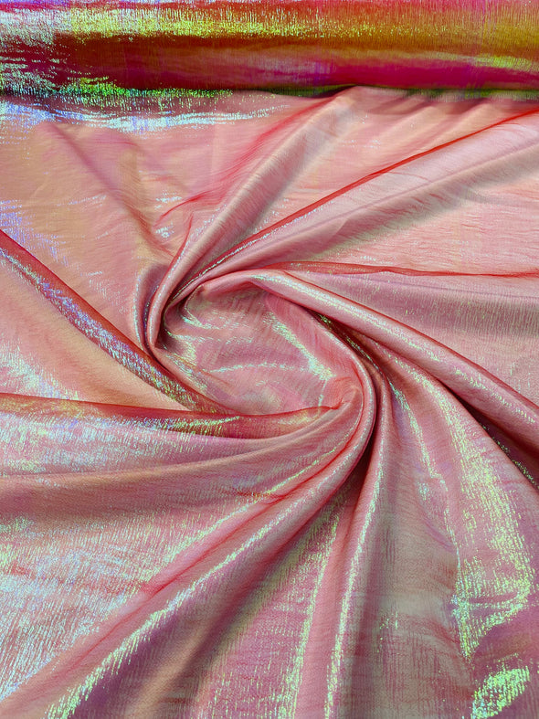 Iridescent Crush 40-45 Inches Wide 100% Polyester Soft Light Weight, Sheer, See Through iridescent Organza-Sold By The Yard