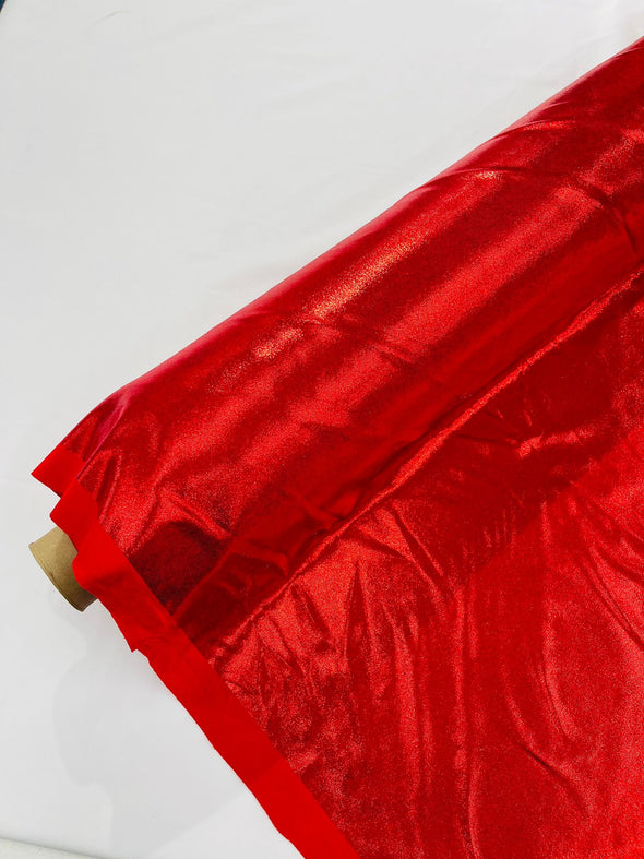 Red Foggy Foil All Over Foil Metallic Nylon Spandex 4 Way Stretch/58 Inches Wide/Costplay/