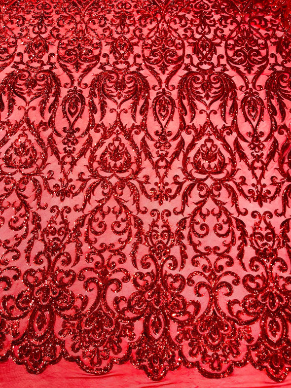 KING DAMASK SEQUIN (By The Yard)