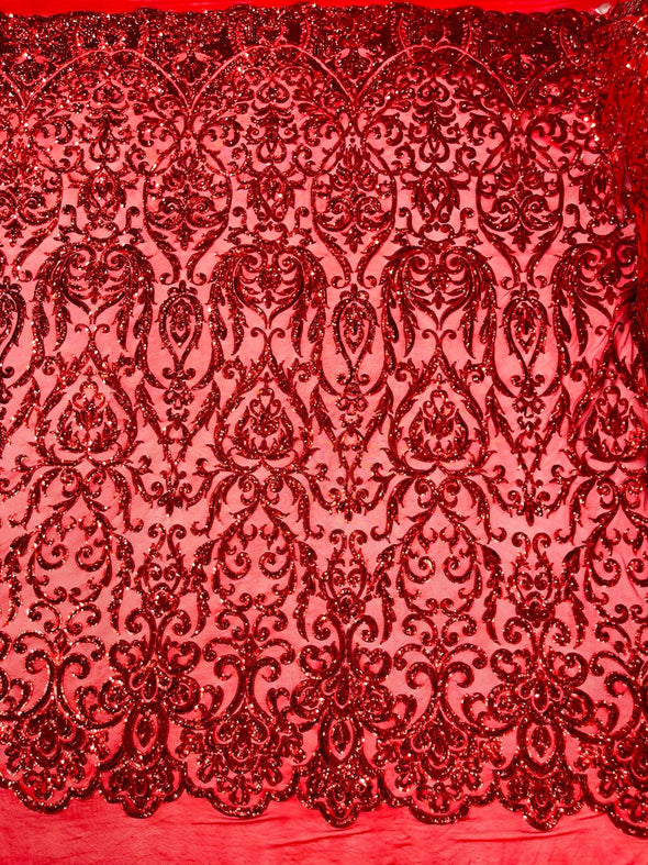 KING DAMASK SEQUIN (By The Yard)