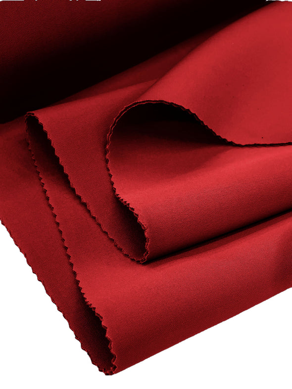 Red Neoprene Scuba Super Techno Fabric, 2mm Thick, Solid Colors, Sold by The Yard.