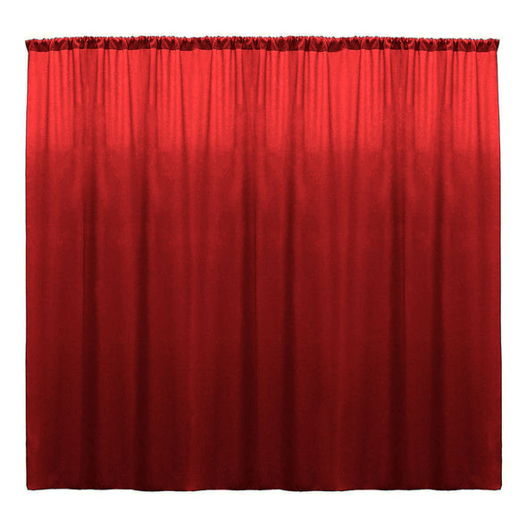 Red SEAMLESS Backdrop Drape Panel All Size Available in Polyester Poplin Party Supplies Curtains
