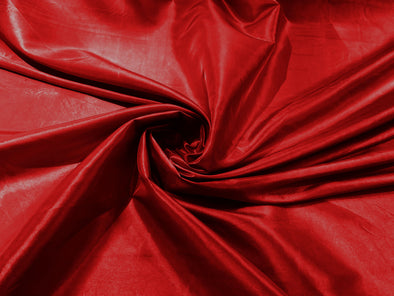 Red Solid Taffeta Fabric/Taffeta Fabric by The Yard/Apparel, Costume, Dress, Cosplay, Wedding