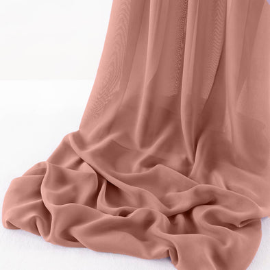 River Rose Chelsea Wool Dobby Chiffon Fabric/58" Wide Sheer Fabric/Solid Color Draping Fabric for Wedding Party Easter Backdrop