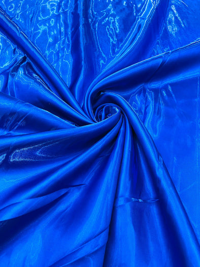 Royal Blue Bridal Liquid Satin Fabric-Glossy Satin-58” Wide-Prom.