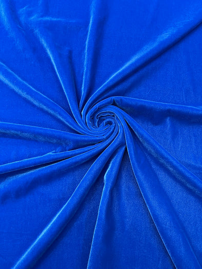 Royal Blue Micro Velvet Fabric/54 Wide /Sold By The Yard.