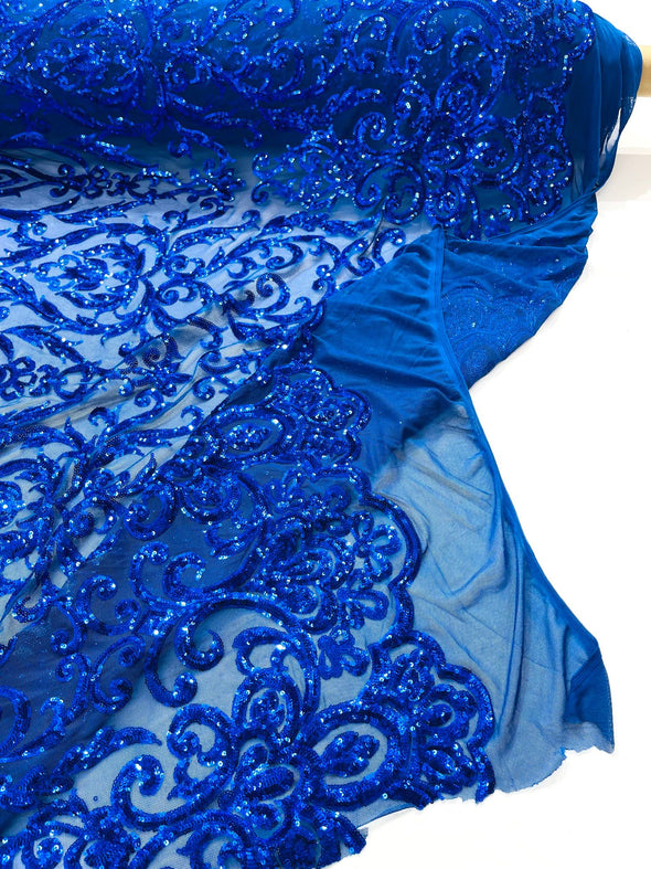 KING DAMASK SEQUIN (By The Yard)