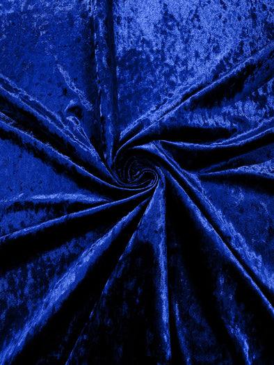 Royal Blue Crushed Velvet Fabric/58 Inches Wide/Cosplays.