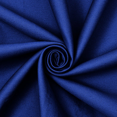 Royal Blue Cotton Twill Fabric | 58'' Wide/Cotton/Medium Weight/Clothing/Denim/Dress | Jackets/Pants/Weave