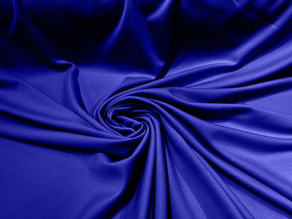 Royal Blue 59/60" Wide 100% Polyester Wrinkle Free Stretch Double Knit Scuba Fabric/cosplay/costumes