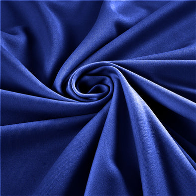 Royal Blue Stretch Crepe Scuba Techno Knit Polyester Spandex Fabric for Bows, Top Knots, Head Wraps, Clothes, Costumes, Craft.