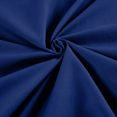 Royal Blue Wide 65% Polyester 35 Percent Solid Poly Cotton Fabric for Crafts Costumes Decorations-Sold by the Yard