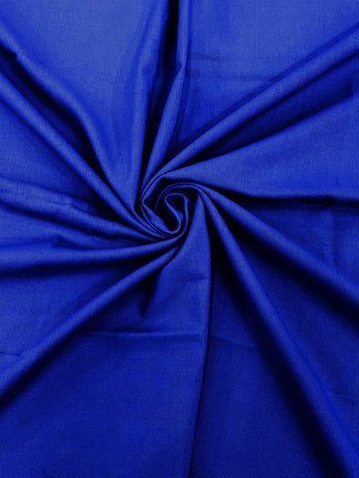 Royal Blue Medium Weight Natural Linen Fabric/50"Wide/Clothing