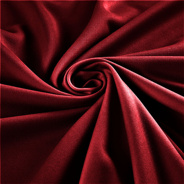 Ruby Stretch Crepe Scuba Techno Knit Polyester Spandex Fabric for Bows, Top Knots, Head Wraps, Clothes, Costumes, Craft.