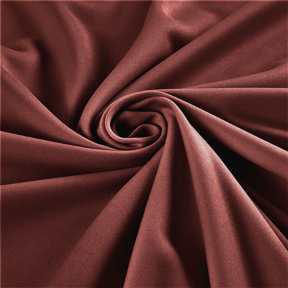 Rust Stretch Crepe Scuba Techno Knit Polyester Spandex Fabric for Bows, Top Knots, Head Wraps, Clothes, Costumes, Craft.