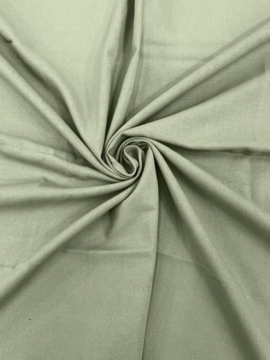 Sage Green Medium Weight Natural Linen Fabric/50"Wide/Clothing