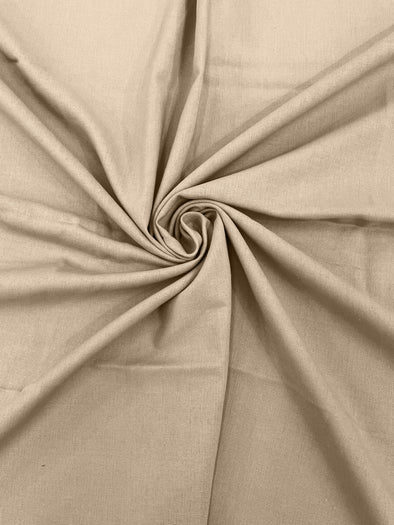 Sand Medium Weight Natural Linen Fabric/50"Wide/Clothing