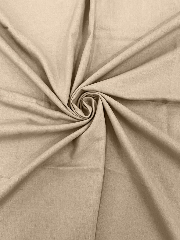 Medium Weight Natural Linen Fabric/50"Wide/Clothing